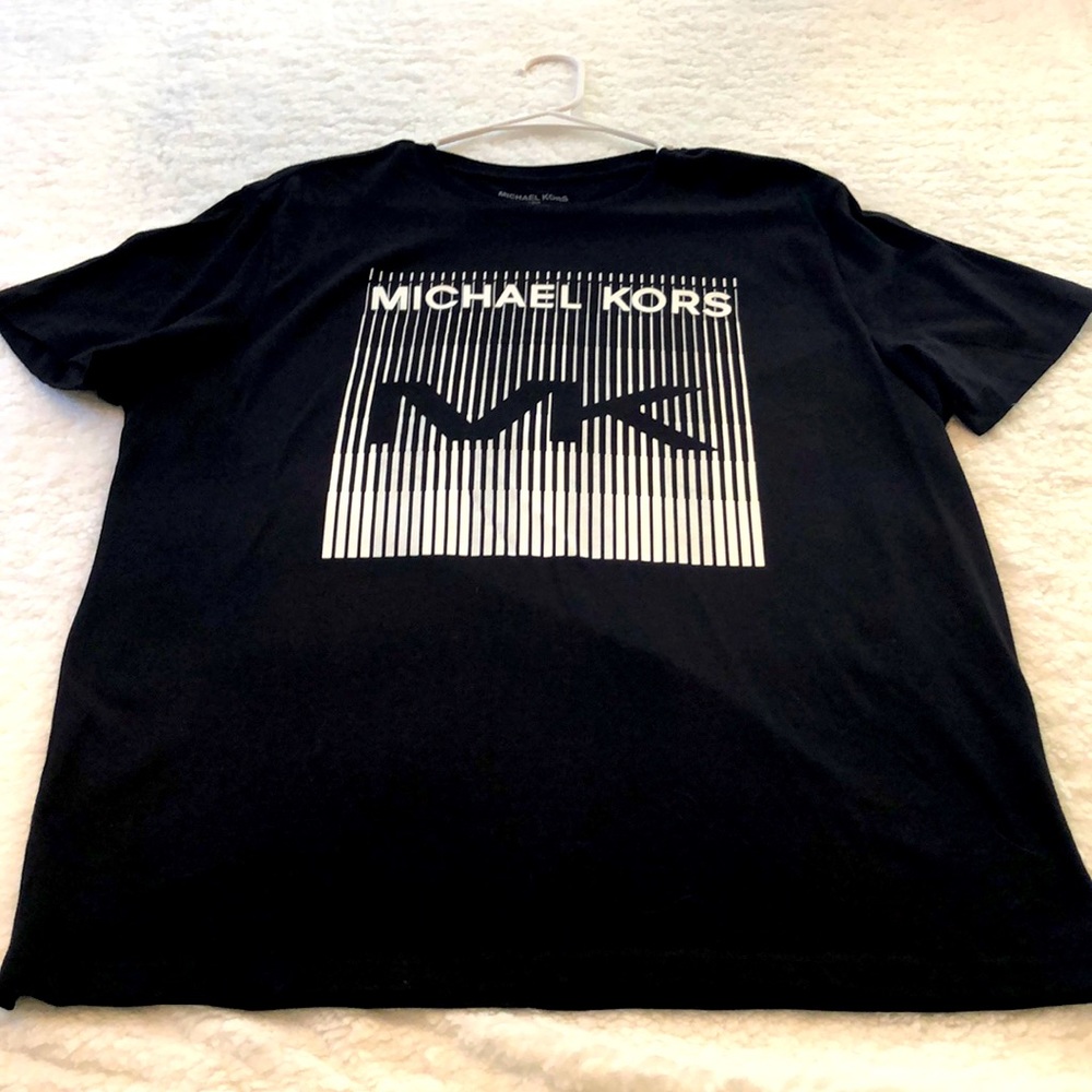 Michael Kors White Screen Printed Logo T-Shirt